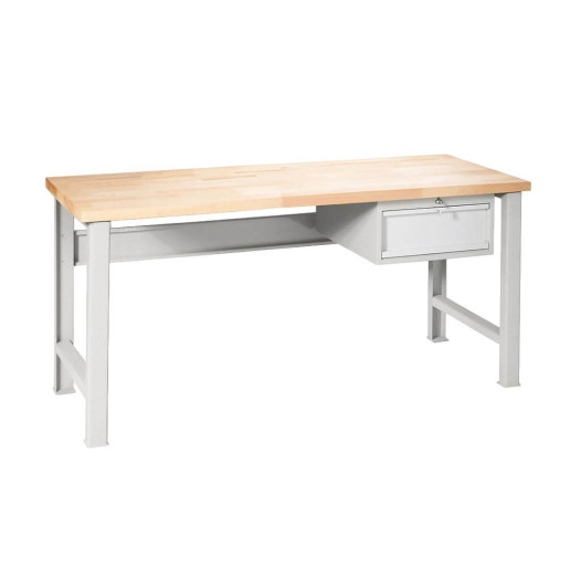 MODULBENCH GE 1700 D1 UD | Pracovní stůl s 1 závěsnou zásuvkou a nastavitelnýma nohama, 1700 mm